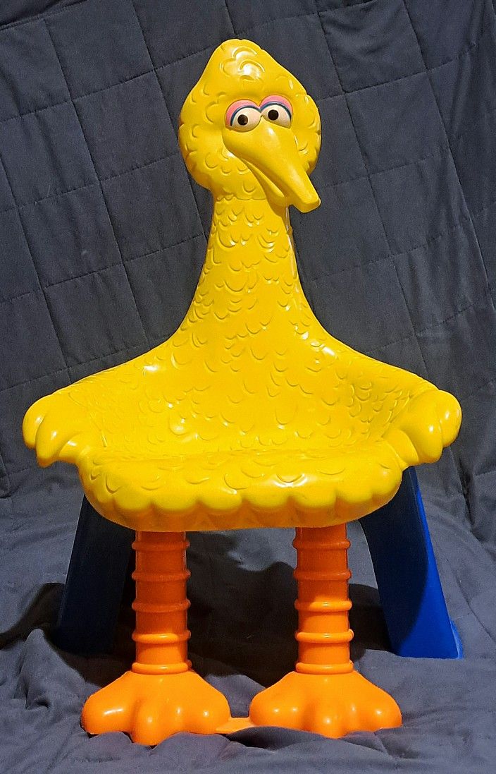Vintage 1979 Knickerbocker Sesame Street BIG BIRD Toddler Chair