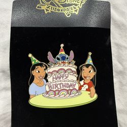 Disney Auctions Pin - Lilo, Stitch and Nani - Happy Birthday - Cake LIMITED 500