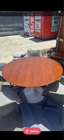 Wood Mid Century Modern Inspired Table