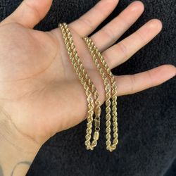 10K Gold Rope Chain 
