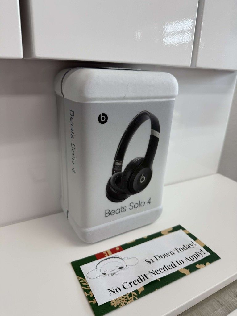 Beat Solo 4 Bluetooth Headphones New - $1 To Take it Home same Day and Pay the Rest later!