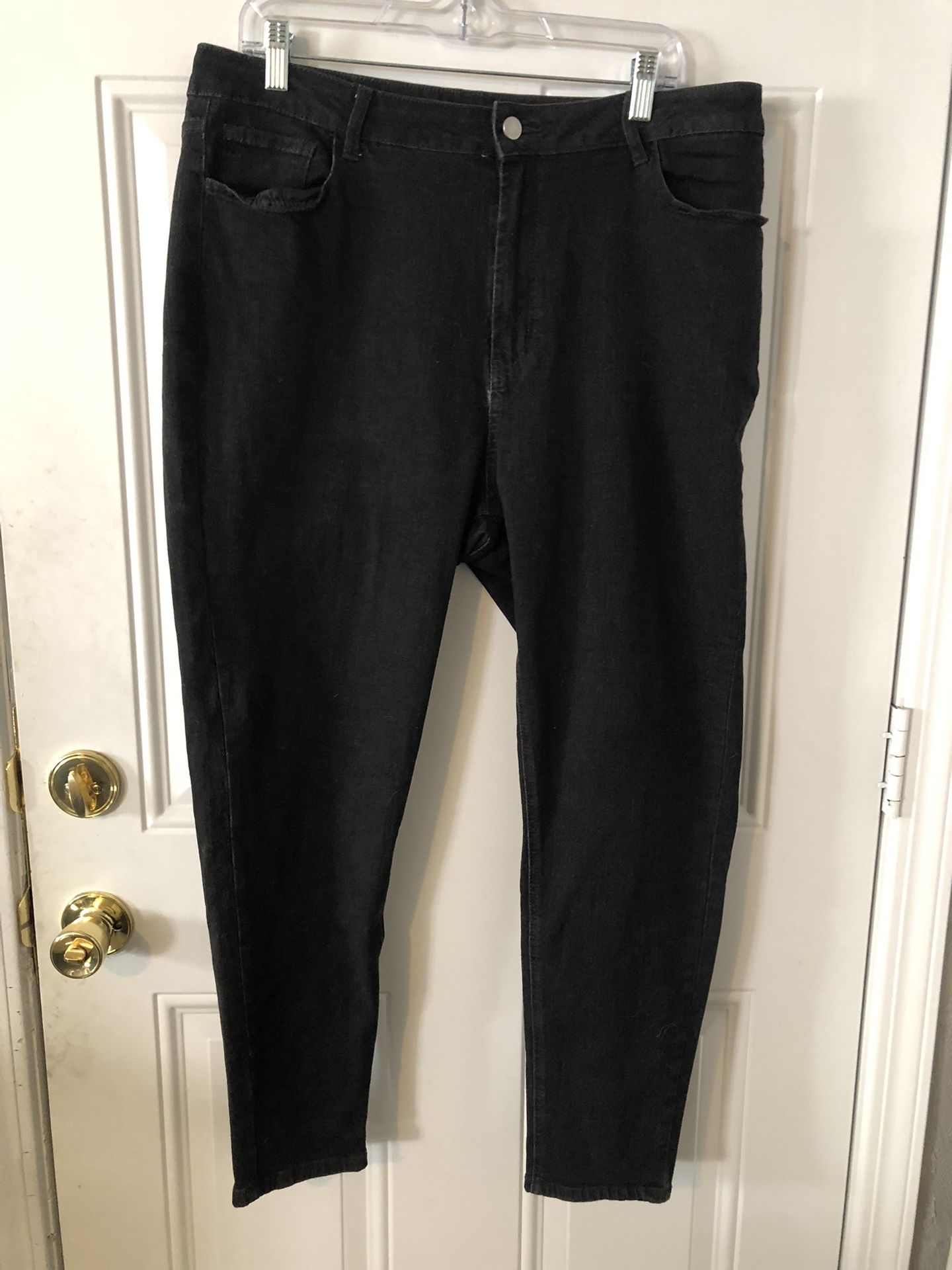 Shein Curve 2XL stretch black denim Jeans
