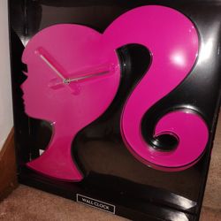  Barbie Wall Clock! 19" Clock! Brand New! 
