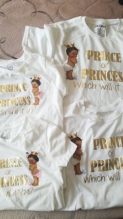 Gender reveal shirts