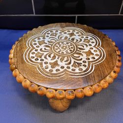 Beautiful Solid Wood Carved Riser 