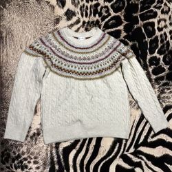 Wonderly Cream Knitted Crewneck Sweater