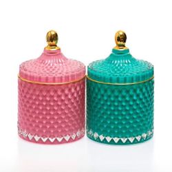 24-Large Glass Candle Jars With Tops