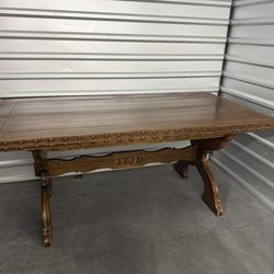 Romweber Viking Oak Mid-Century Arts & Crafts Dining Table
