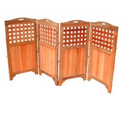 Wood Water Hyacinth Laundry Hamper Divided