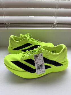 Adidas Adizero Evo SL Women's Size 11 Lucid Lemon Green Running Shoe JR5839 neon
