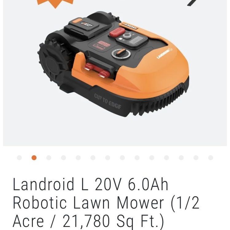 WORX Landroid L 20V Robotic Lawn Mover with Garage & Sensors! Great Deal!!!