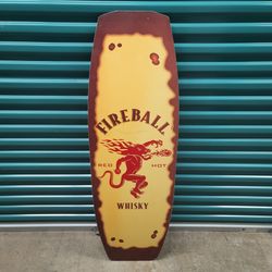 Very Rare Promotional Fireball Whisky Wakeboard 55"×17"