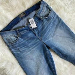 
Slim Boot Jeans 12 Tall Stretch 34x33 Pocket Flared Med Wash