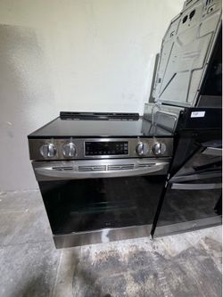 Samsung Electric Slide In Stove Stainless steel