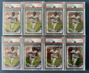 Lot Of (8) Wander Franco Bowman Chrome 1st RC PSA10