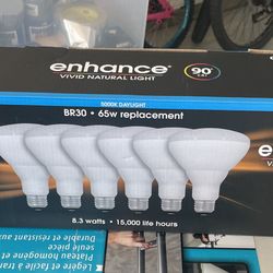 Feit Electric 65W Replacement 5-CCT LED BR30 Bulbs, 6-pack
