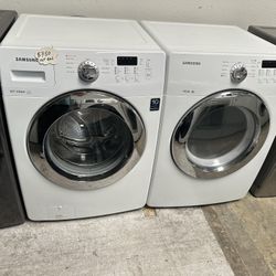 White Samsung Washer And Gas Dryer