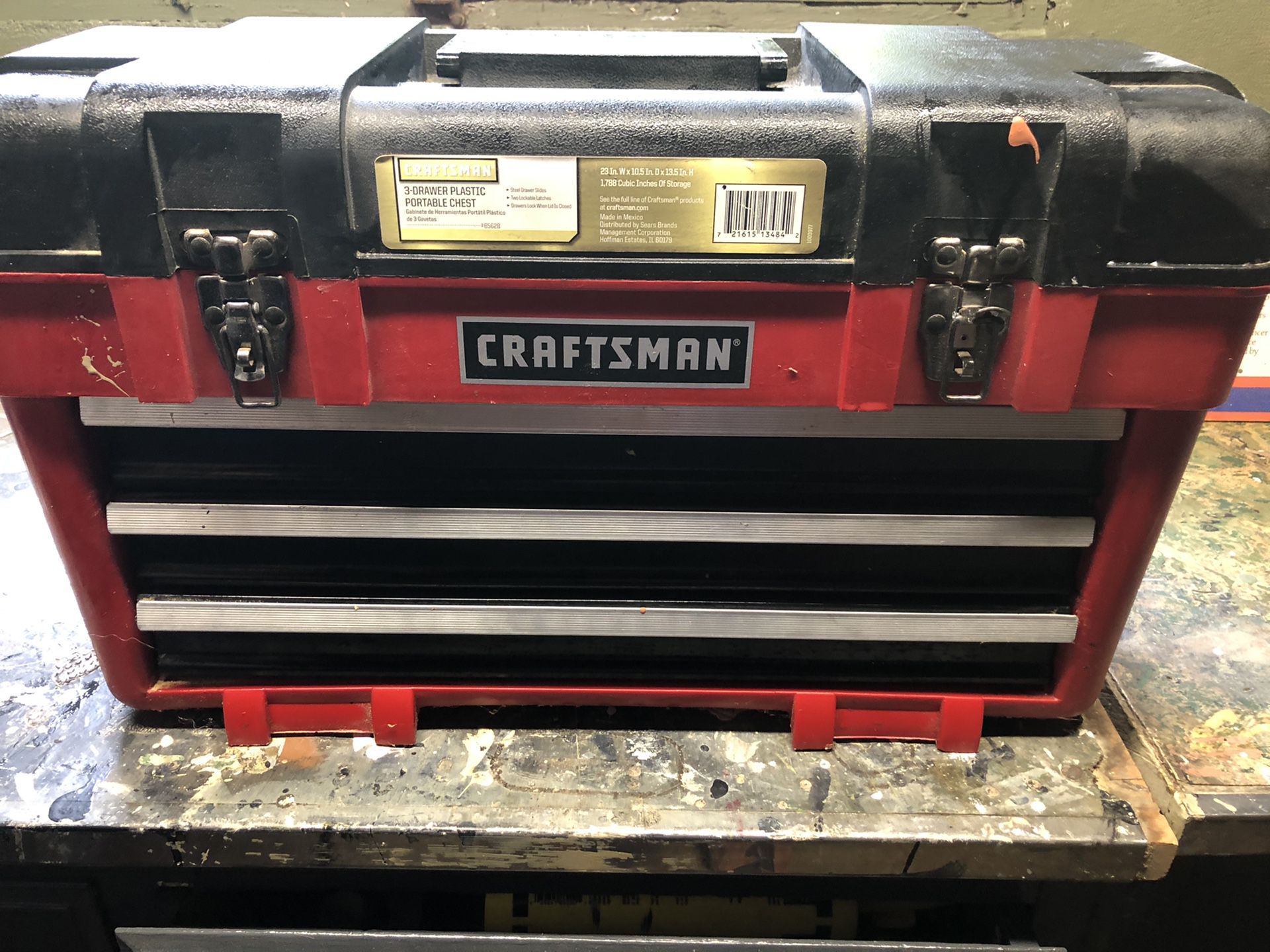 Craftsman 3- drawer plastic portable chest