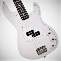 NEW IN BOX! Fender Precision / P-Bass (COPY) Electric Bass Guitar in a Classic Arctic White