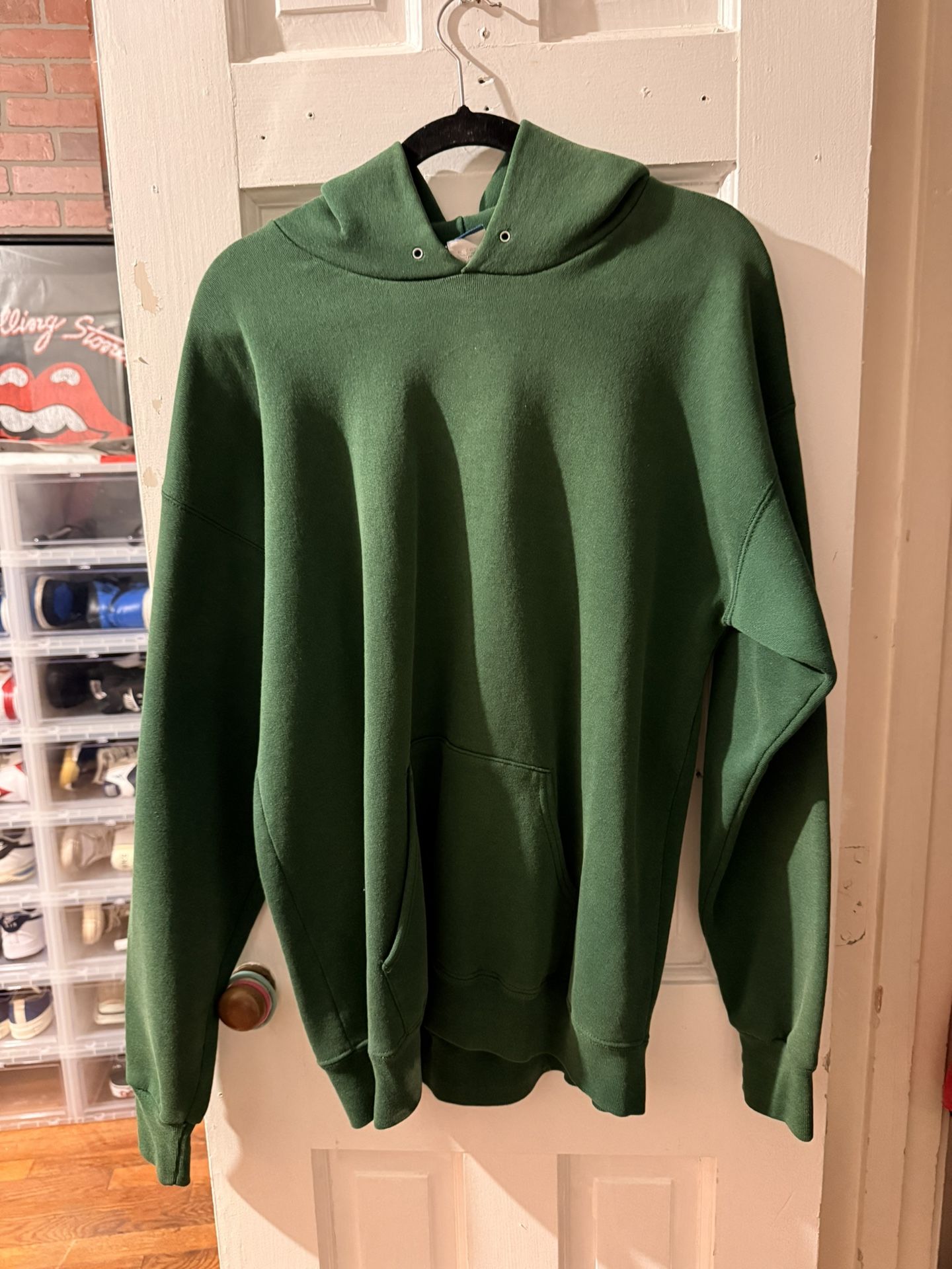 Vintage Green Lee Sports Hoodie