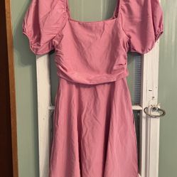 Rose Pink Summer Dress Ladies size Small