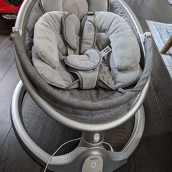 BabyBond Baby Swings for Infants, Bluetooth Infant Swing with 10 Preset Lullabies, 5 Point Harness Belt, 5 Speeds and Remote Control - Portable Baby S