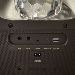 Ion karaoke speaker + microphone.