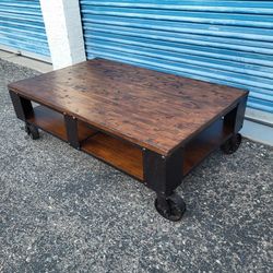 Mountainier coffee table. Measures approx: 52" wide x 32" deep x 17" tall. Pick up in N Phoenix