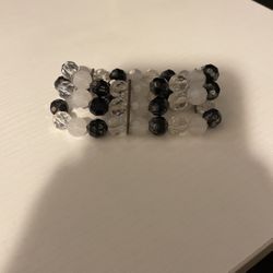 Modern Black And White Bracelet 