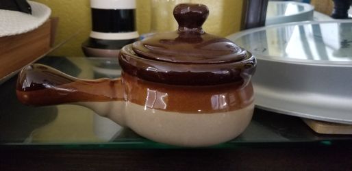 Clay soup bowl. Handmade