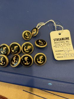 Vintage Streamline Anchor Buttons