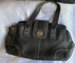 Coach Black Leather Bag