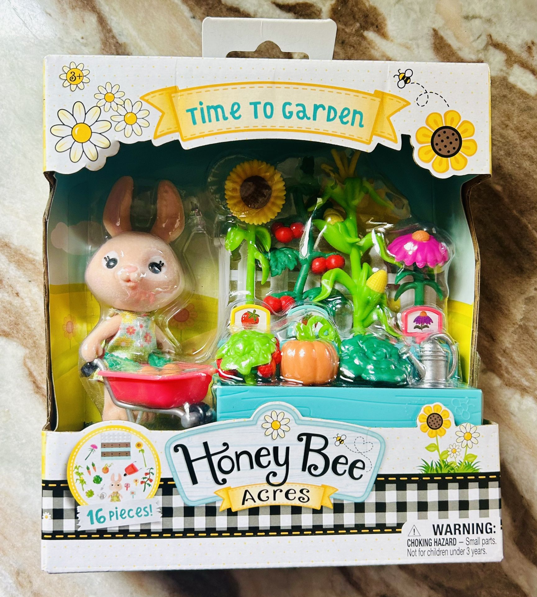 YouTube Honey Bee Acres 16 Piece Time To Garden Dottie Bunny HBA Toys New In Box