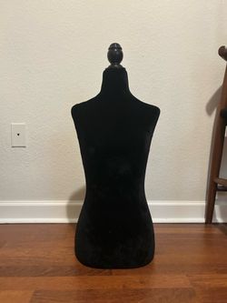 black velvet table mannequin