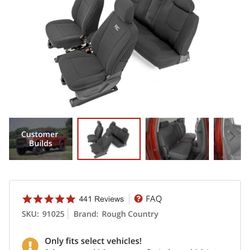 Seat Covers Rough Country Truck Gmc(14-18)