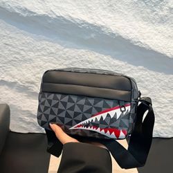 New! Shark Mouth Pattern Crossbody Bag