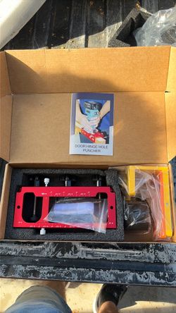 Door Hinge Hole Puncher Jig Tool