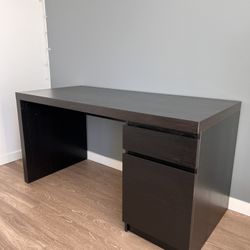 IKEA Malm Black Desk