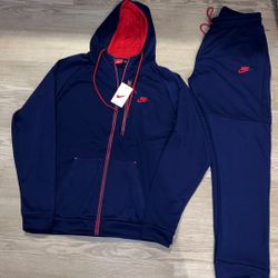 Blue N Red Men Nike Sweatsuit Size Large 