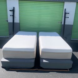 2 XL TWIN BEDS/FRAMES