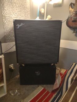 (Made In Usa) Fender Super Sonic 4x12 Plywood Built Guitar Cabinet (Great Shape)