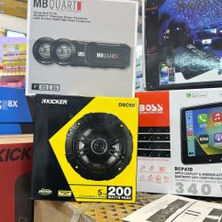 Kicker 6.5 Speakers With MB Quart Speakers