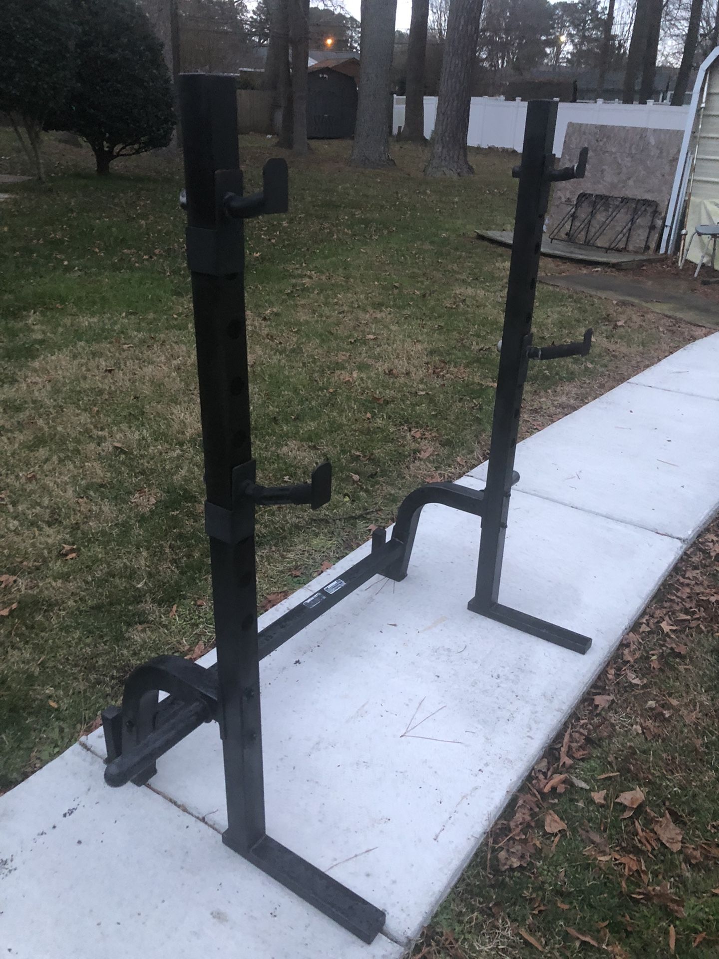 Heavy Duty Squat Rack & Weight Storage 