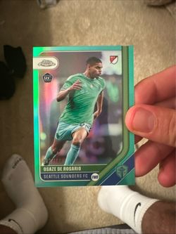 2026 Topps Chrome MLS Osaze De Rosario Aqua Refractor #49 Seattle RC /199
