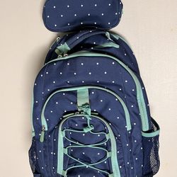 Pottery Barn Backpack, Rolling Size, With Pencil Organizer