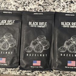 New- Black Rifle Ground Hazelnut Coffee- 12oz Bags