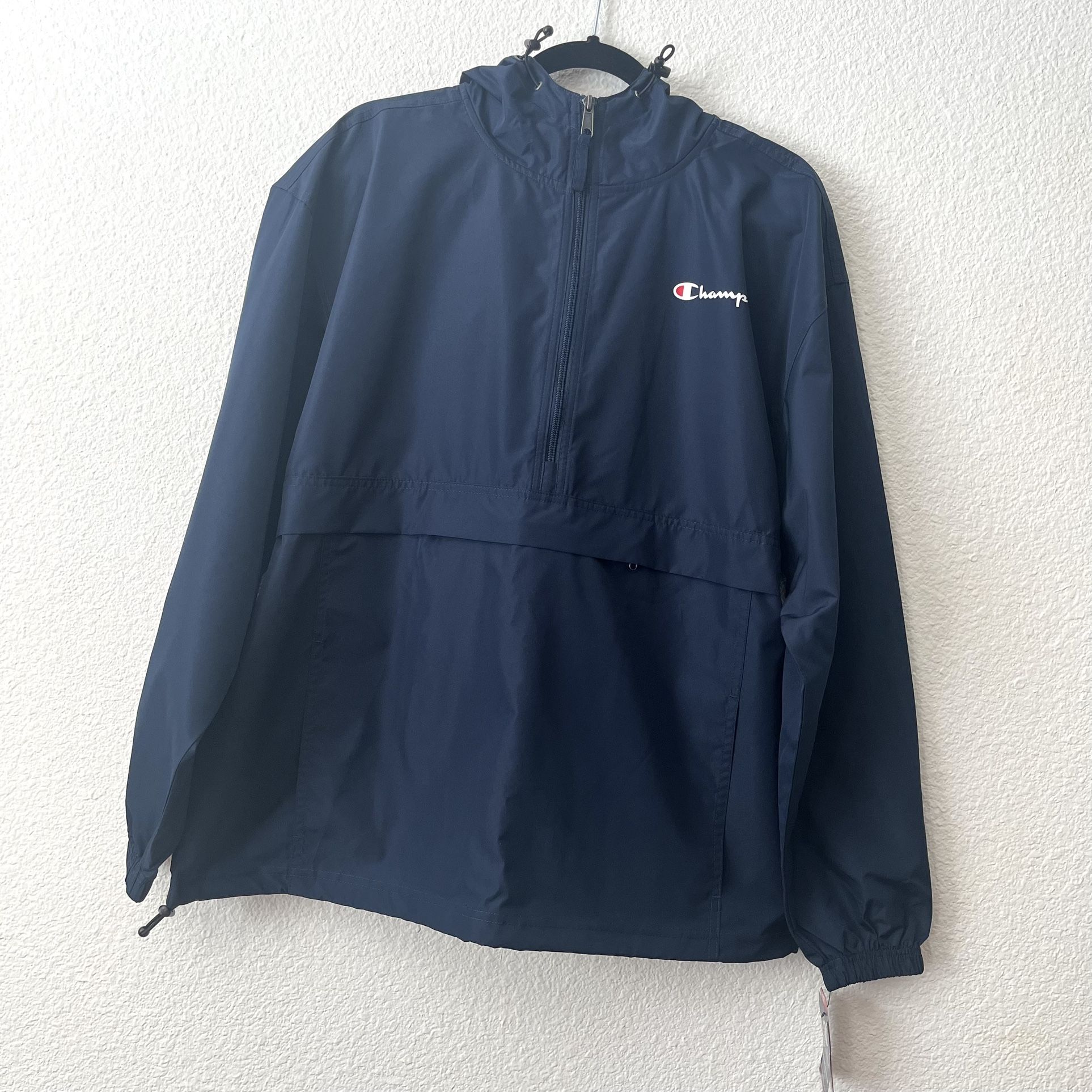 Champion Navy Blue Packable Windbreaker Size L