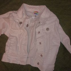 White Jean Jacket 24m