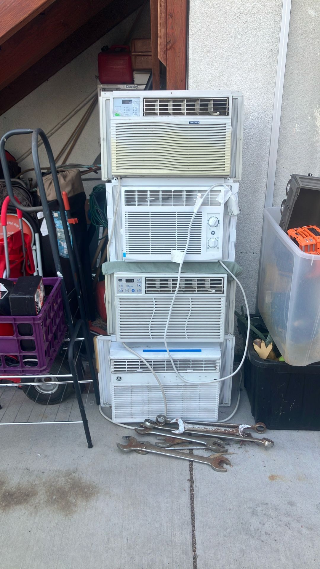 Window AC Bathroom rack Toys And Bed Frame