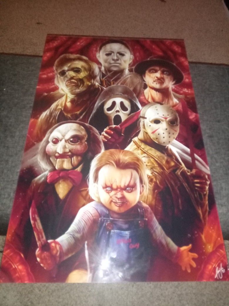 24X16 Classic Horror Cast Poster